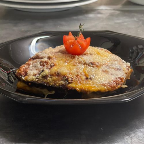 Parmigiana di melanzane filanti
